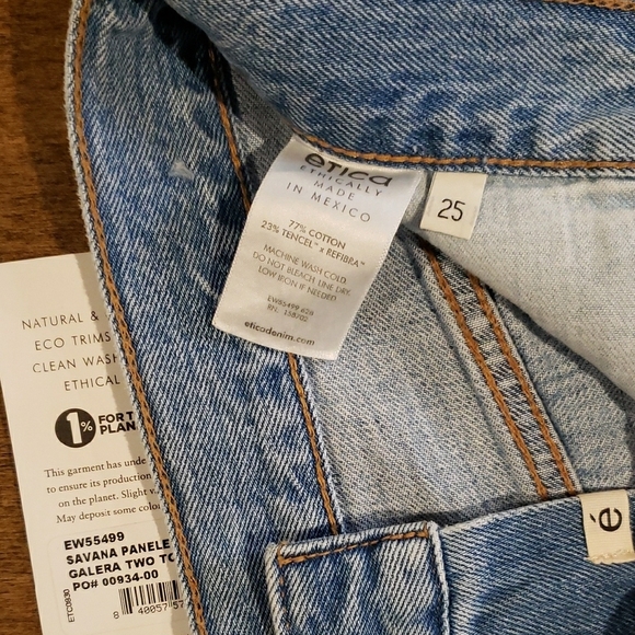 Etica Denim Blue Women's Shorts - Picture 4 of 8